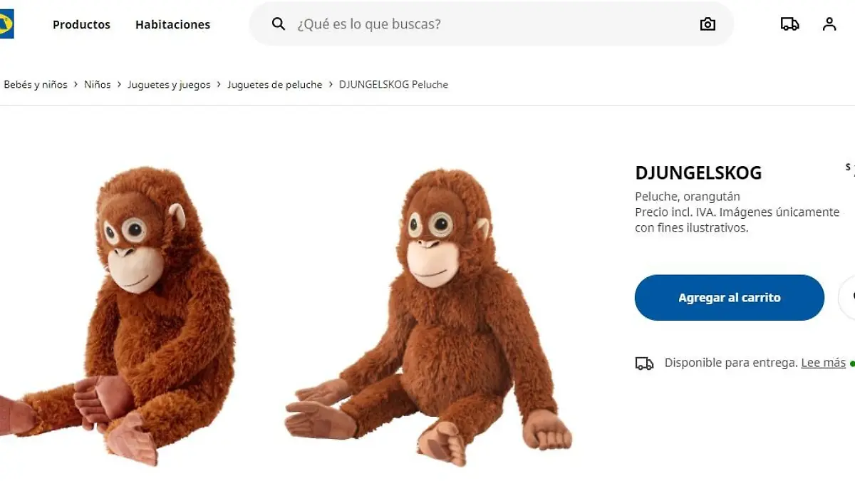 Captura de pantalla Ikea Mexico