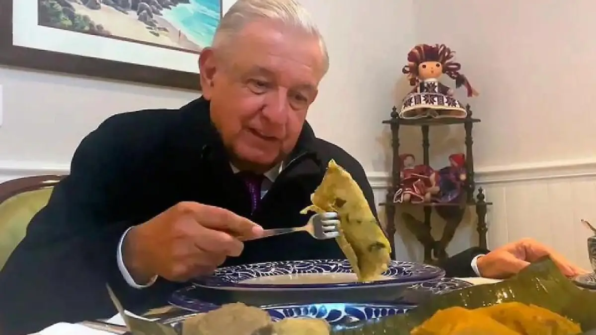 AMLO TAMALES FOTO VIDEO DE REDES SOCIALES