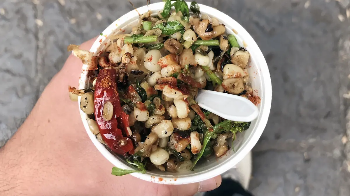 Esquites at Coyoacan neighborhood in Mexico City