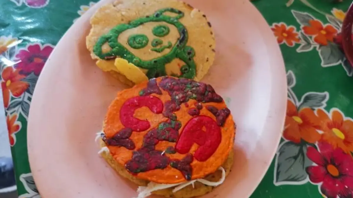 tortillas de colores