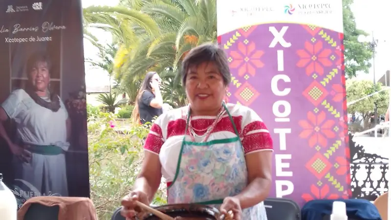 Celia Barrios cocinera tradicional de Xicotepec