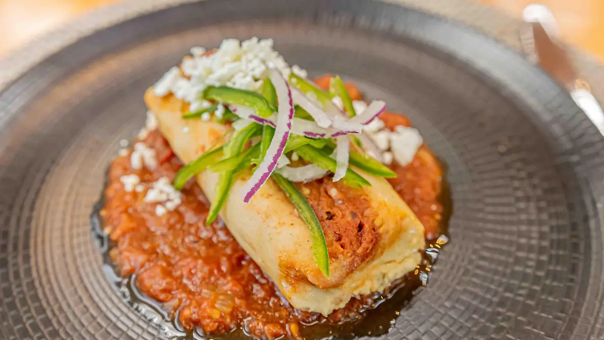 Tamales de rajas con queso Cortesia