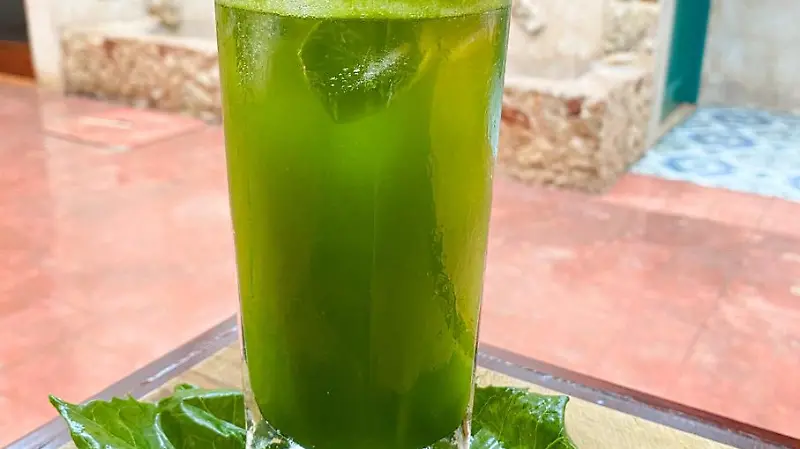 365 Sabores en Yucatán Agua de chaya 1