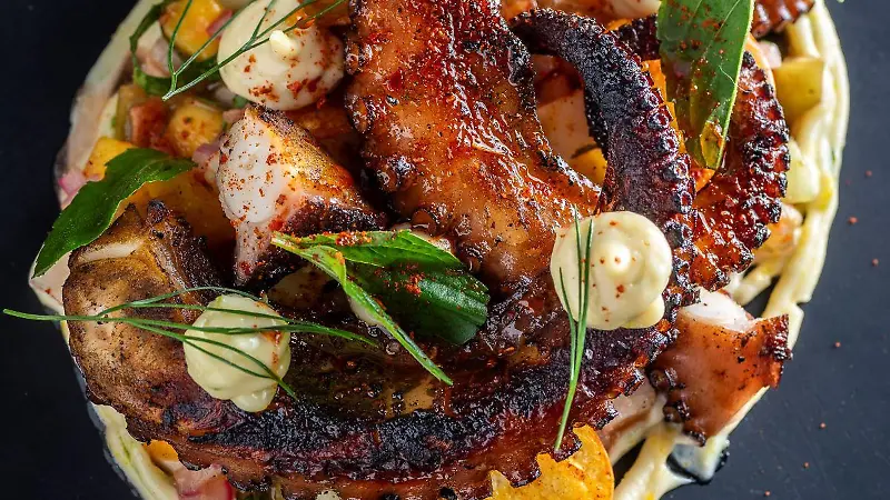 Tentaculos de pulpo a las brasas 1