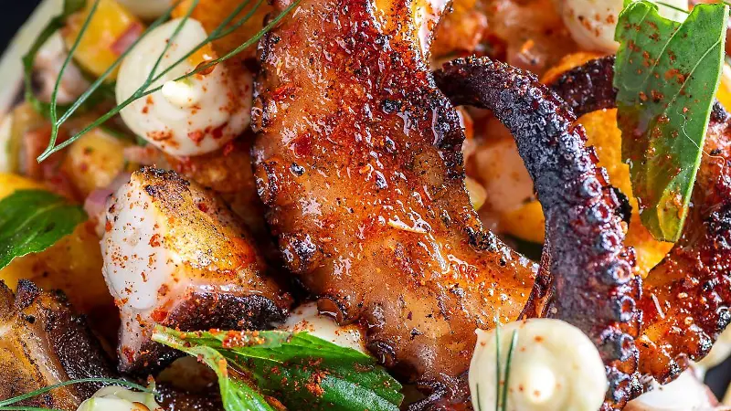 Tentaculos de pulpo a las brasas 2