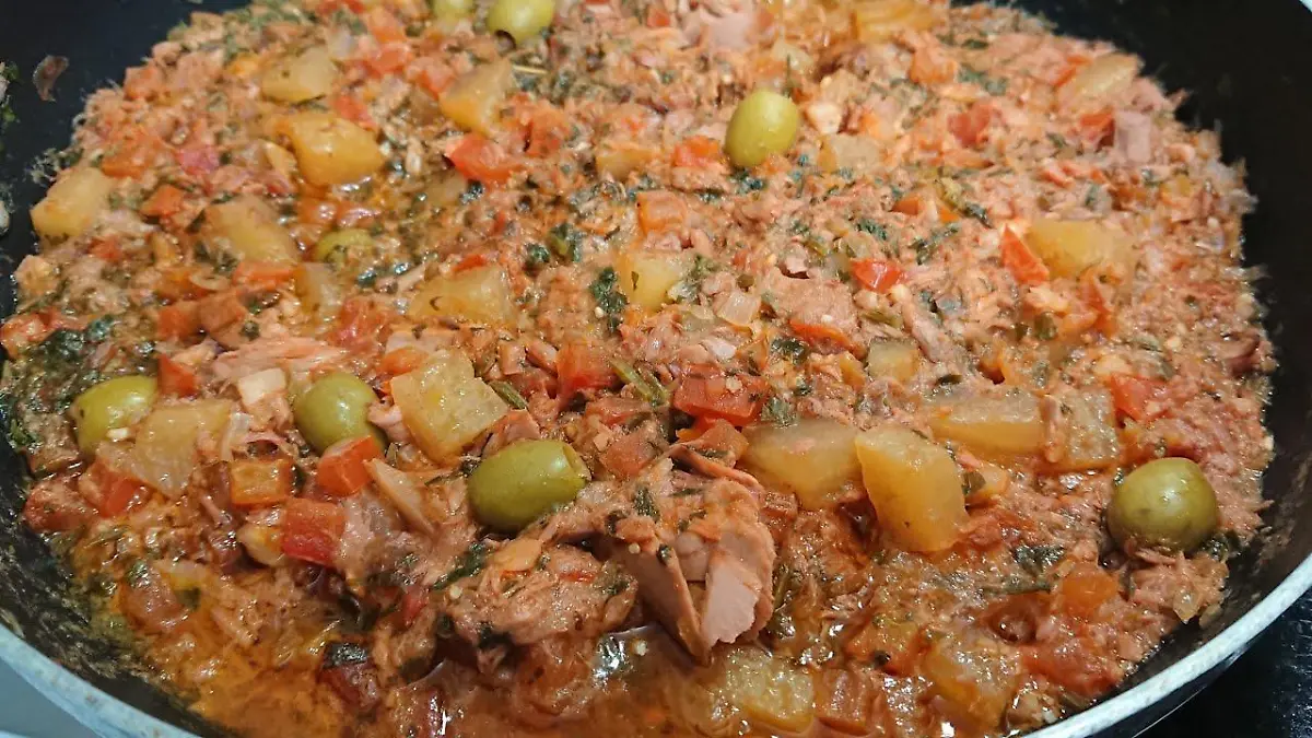 Atún a la vizcaina para navidad