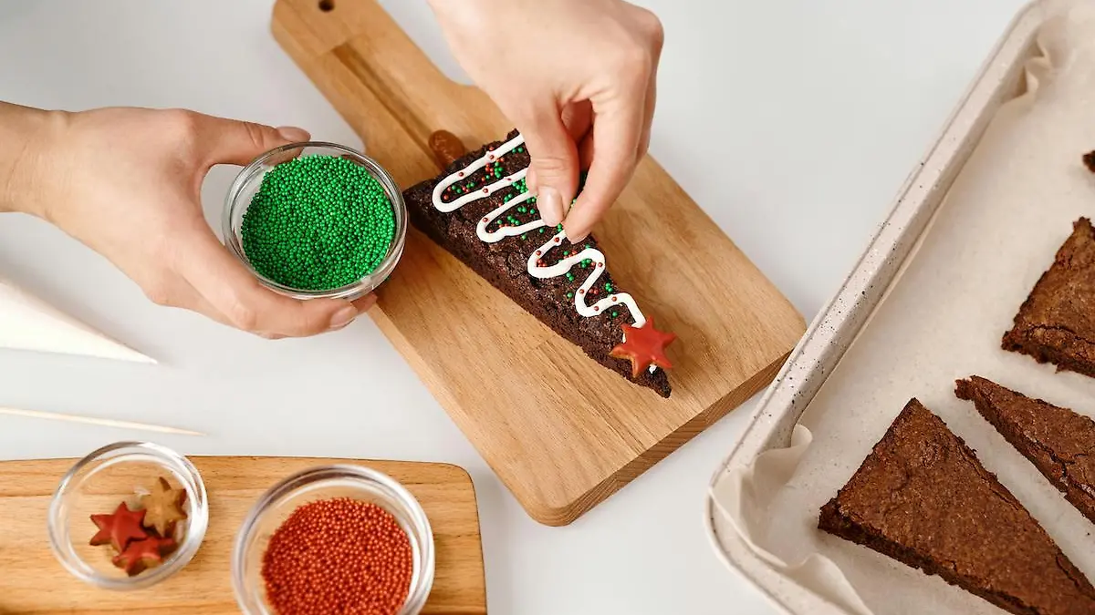 Brownies Navideños