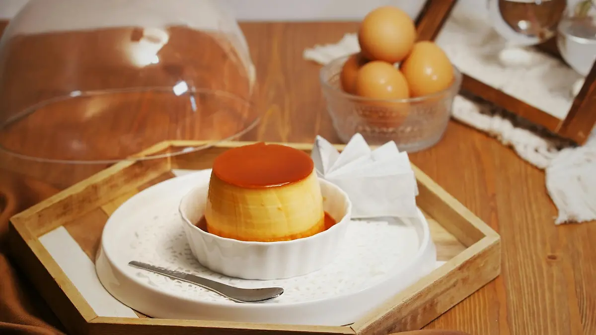 Flan de dulce de leche