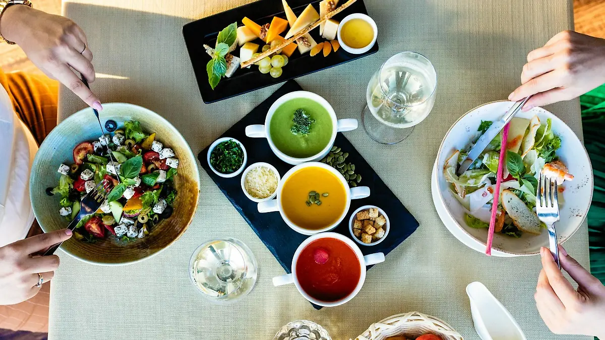 Comida de colores para la primavera