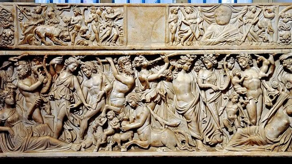 Louvre Dionysus and Ariadne sarcophagus
