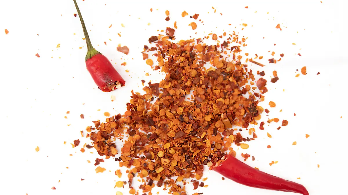 Chile molido y martajado