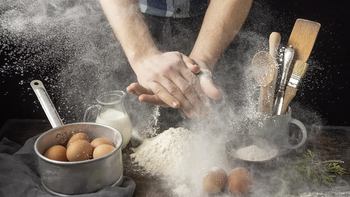 arrangement delicious bread dead ingredients