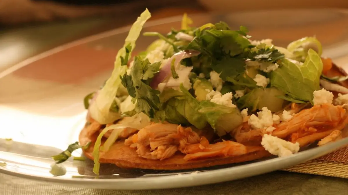 Tostada de tinga
