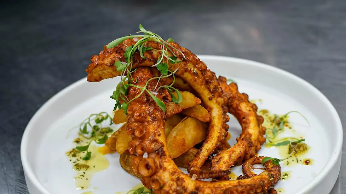 El pulpo un básico de cuaresma : Foto cortesía Maneiro