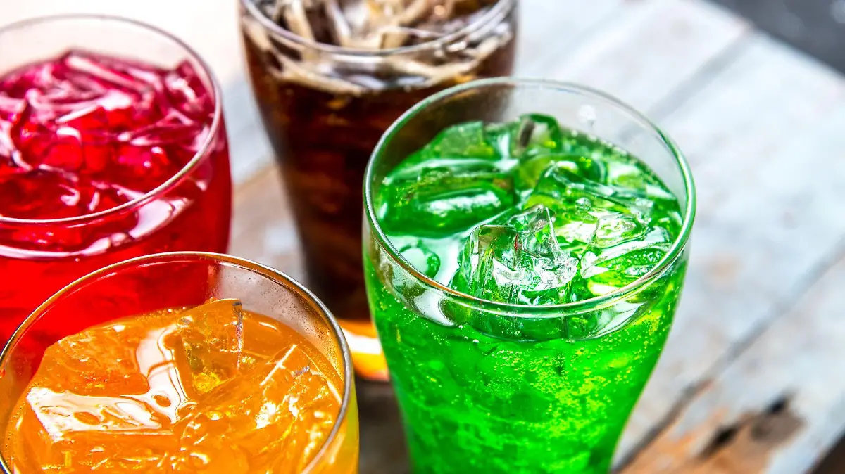 colorful soda drinks macro shot 123