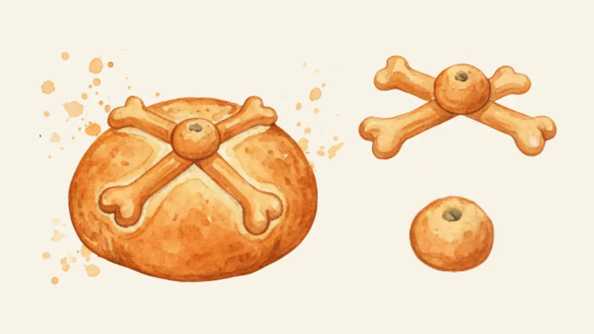 1 OEM Aderezo la forma del pan de muerto
