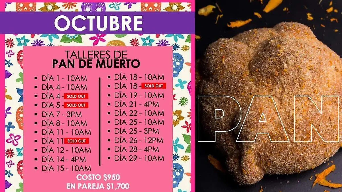 Talleres pan de muerto
