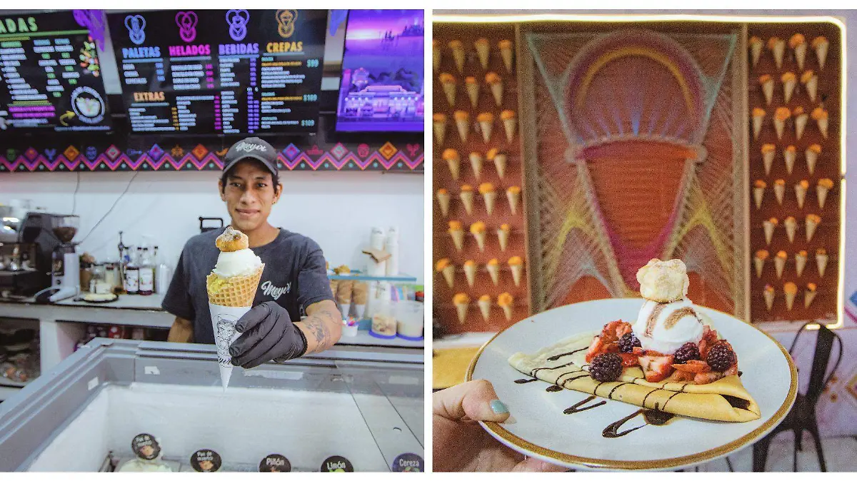 Marco Nieves de Meyvi Helados, asegura que todos los sabores se fabrican desde cero, sin bases industriales.