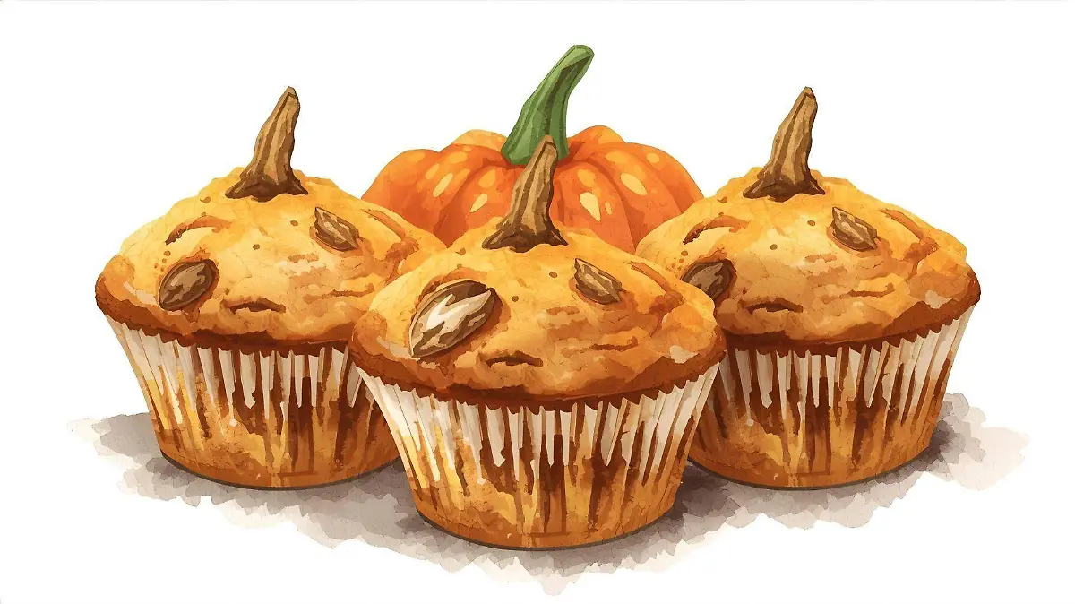 Los muffins de calabaza son ideales para aprovechar los restos cocidos de la temporada: húmedos, aromáticos y fáciles de preparar.