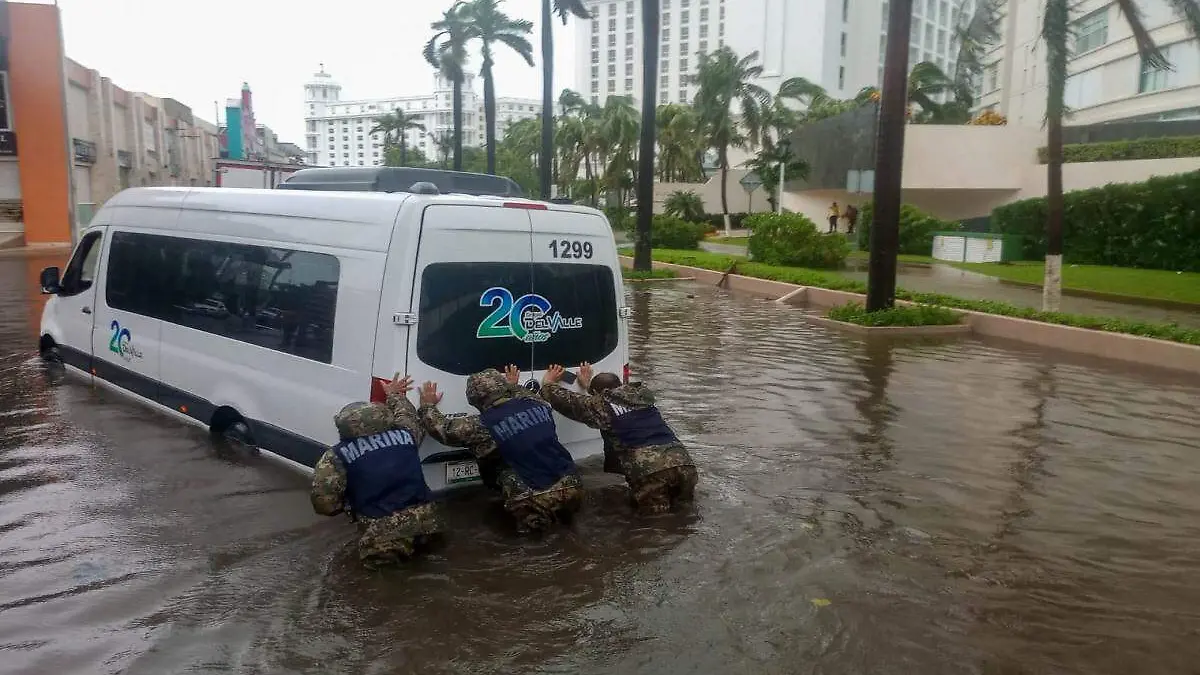 lluvia huracán Milton
