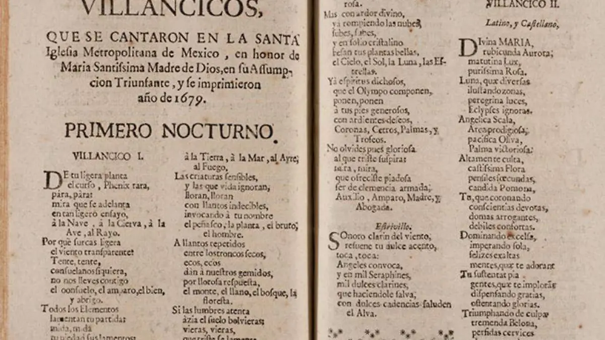 villancico de Sor Juana Inés de la Cruz