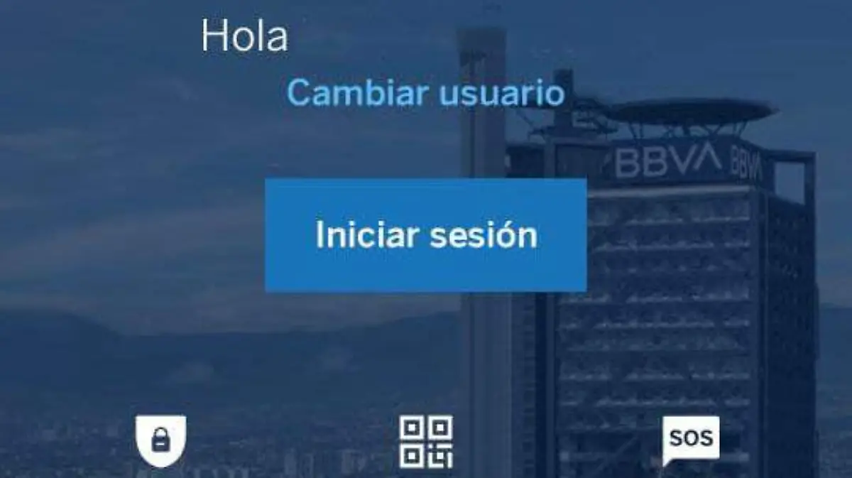 Inicio app Bancomer