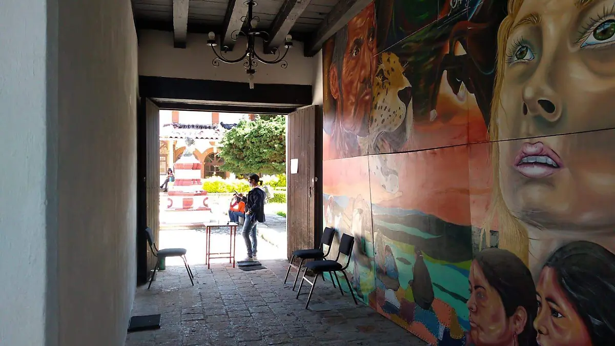 muro en centro cultura