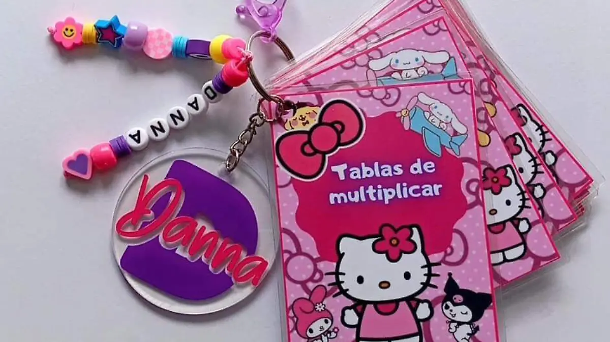 llavero tablas de multiplicar