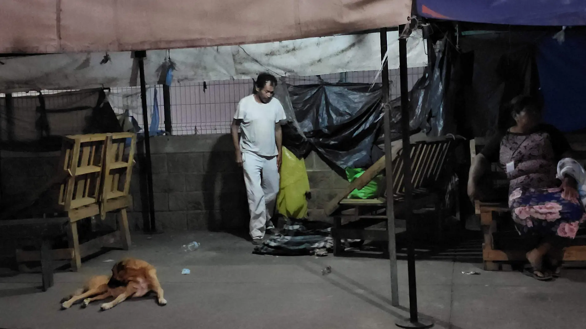 persona durmiendo en la calle