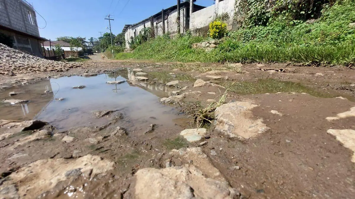 calle sin pavimentar