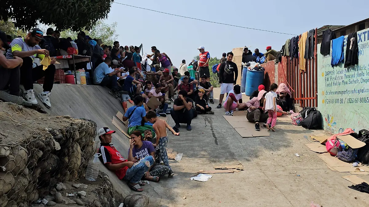 Migrantes en Suchiate