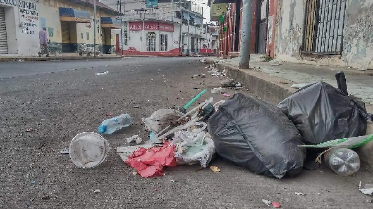basura, calle, bolsas