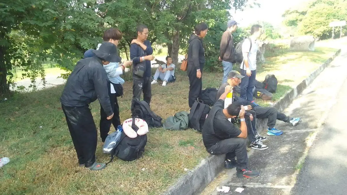 migrantes chinos accidentados