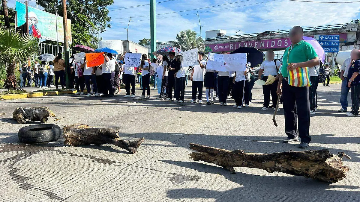 bloqueo escuela