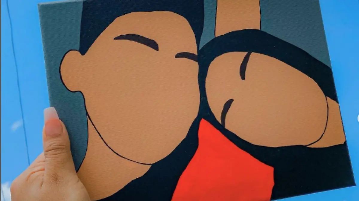 cuadro pintado a mano