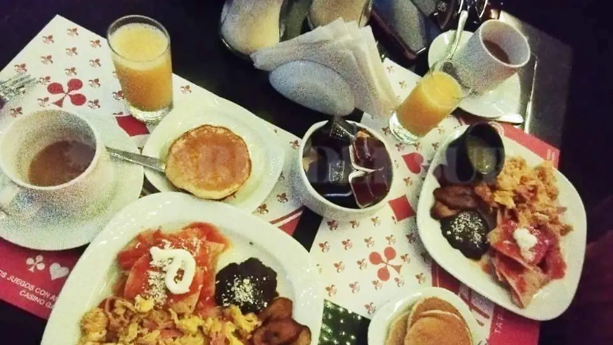 desayuno en Casino Galerías