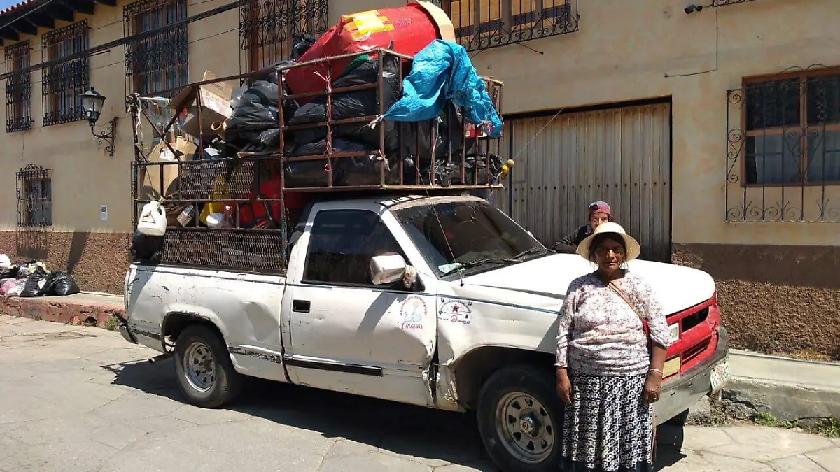 camioneta recicladora