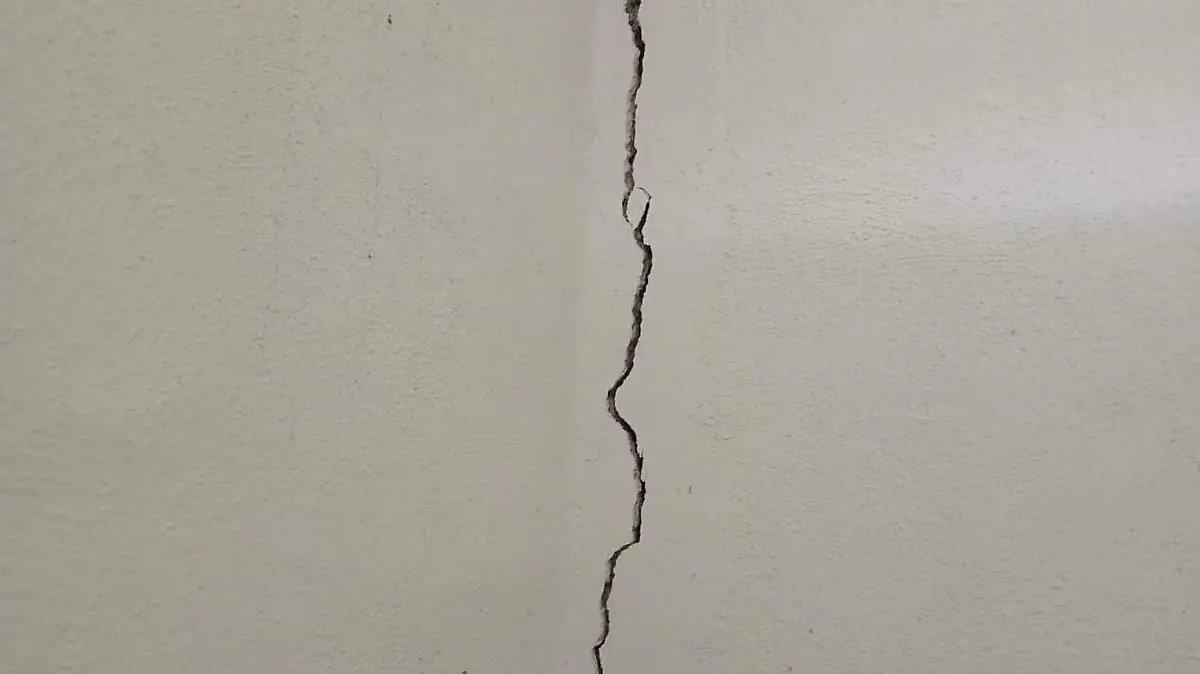 cuarteadura en la pared