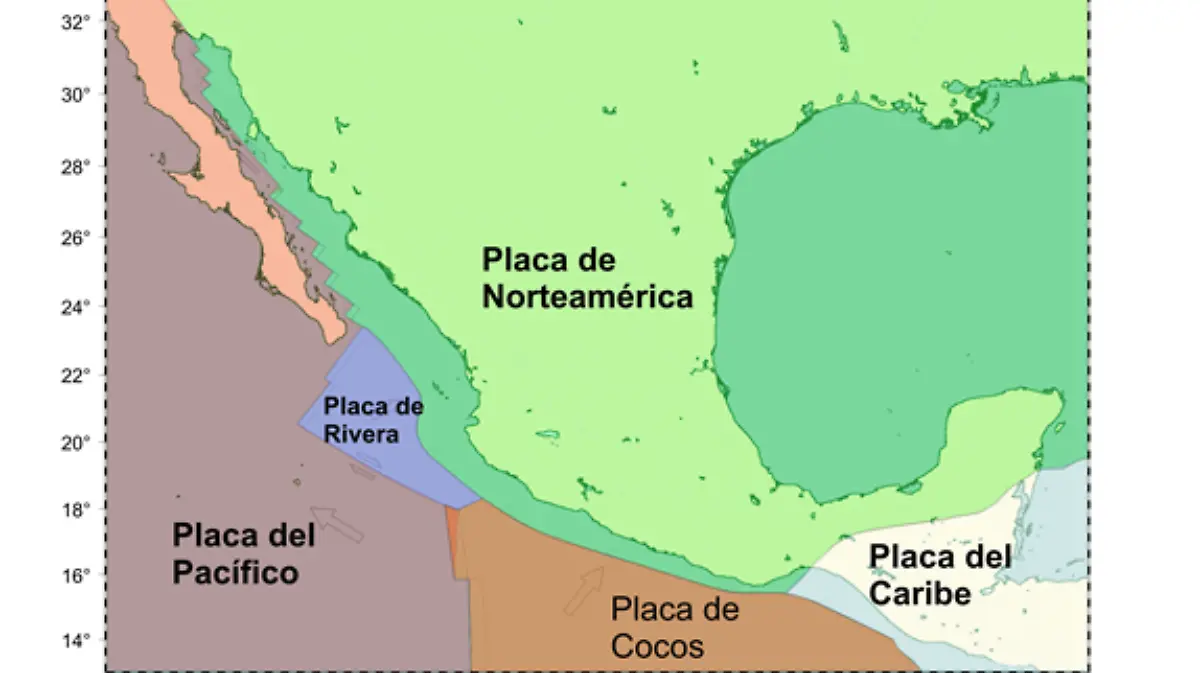 Placas tectónicas de México