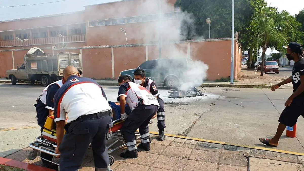 choque corto incendio