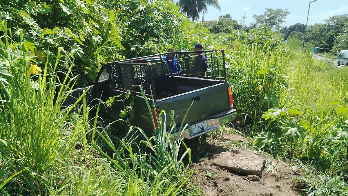 camioneta accidentada