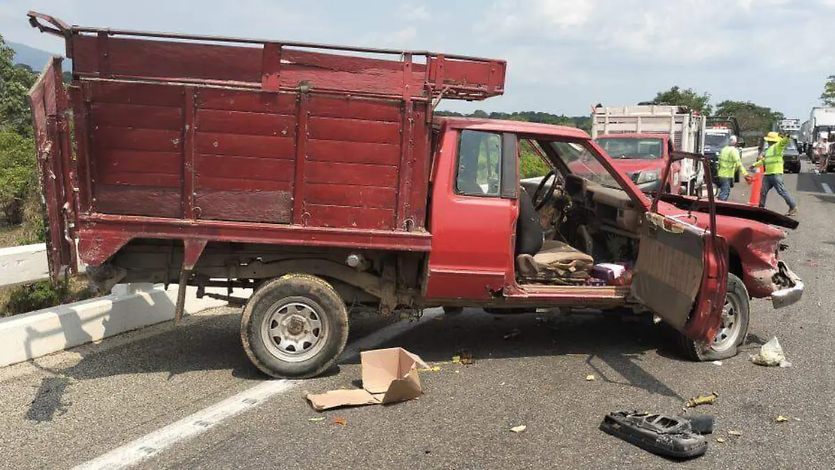 camioneta chocada