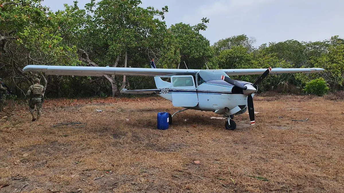 avioneta, drogas, Huixtla