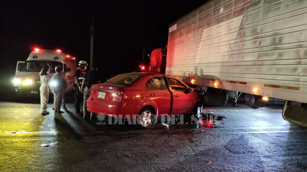 choque contra trailer