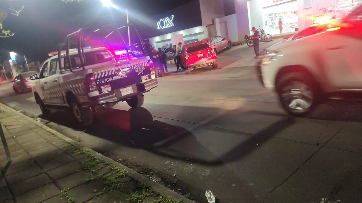 accidente en par vial