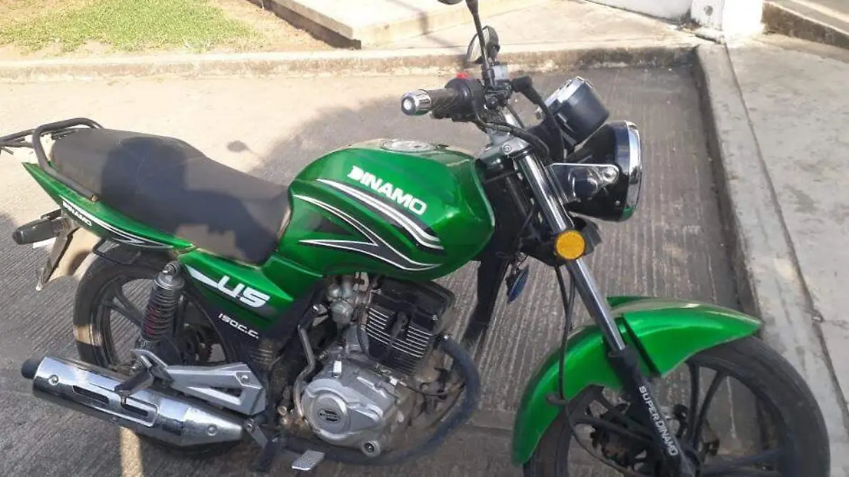 RECUPERAN MOTOCICLETA