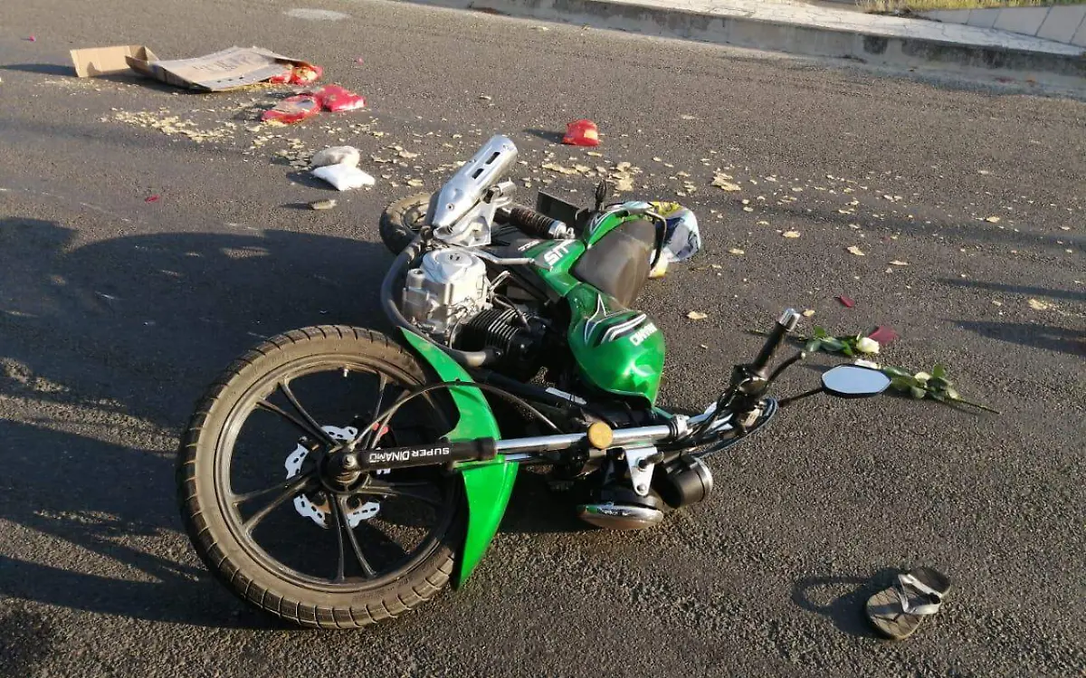 choque moto lesionados