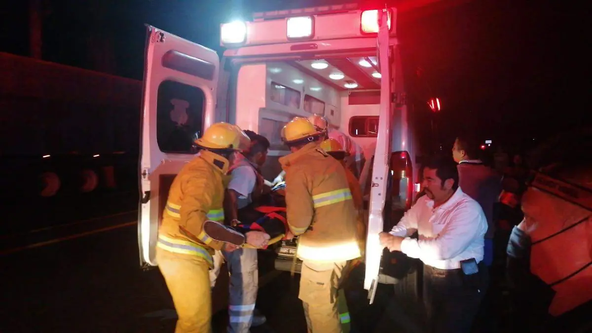 lesionados accidente de moto