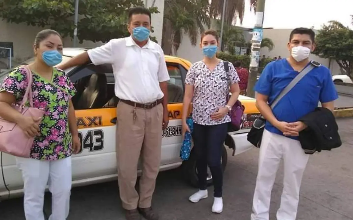 personal de salud, taxis