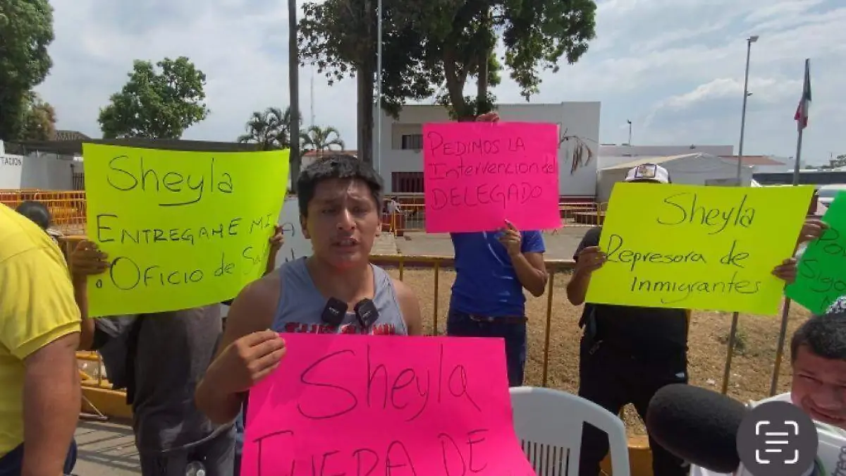 migrantes protesta